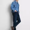 Jeans med medelhög midja och smal passform