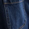 Jeans med vid ben och fickor fram