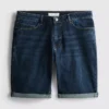 Jeansshorts med rak passform