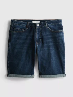 Jeansshorts med rak passform