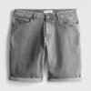 Jeansshorts med rak passform
