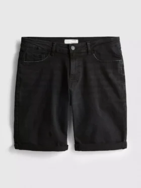 Jeansshorts med rak passform