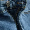 Jeansshorts med rak passform
