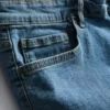 Jeansshorts med rak passform