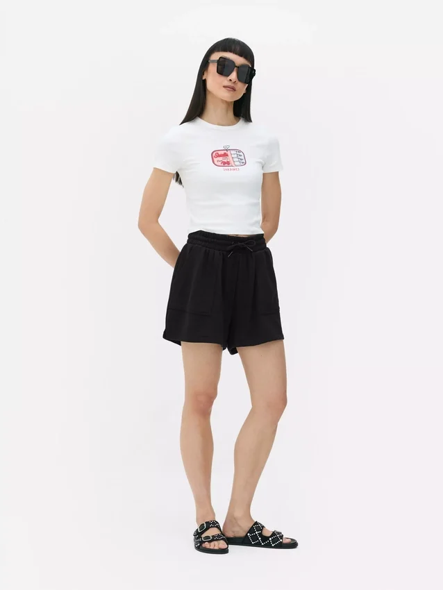 Jersey-shorts med dragsko