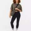Jerseyleggings med hög midja