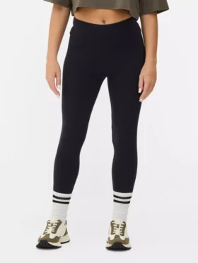 Jerseyleggings med hög midja