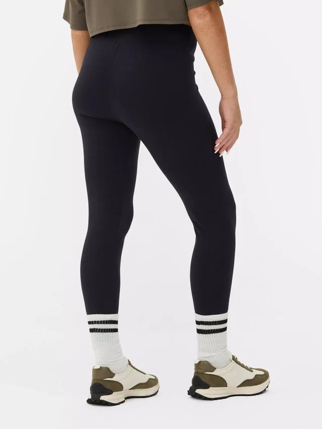 Jerseyleggings med hög midja