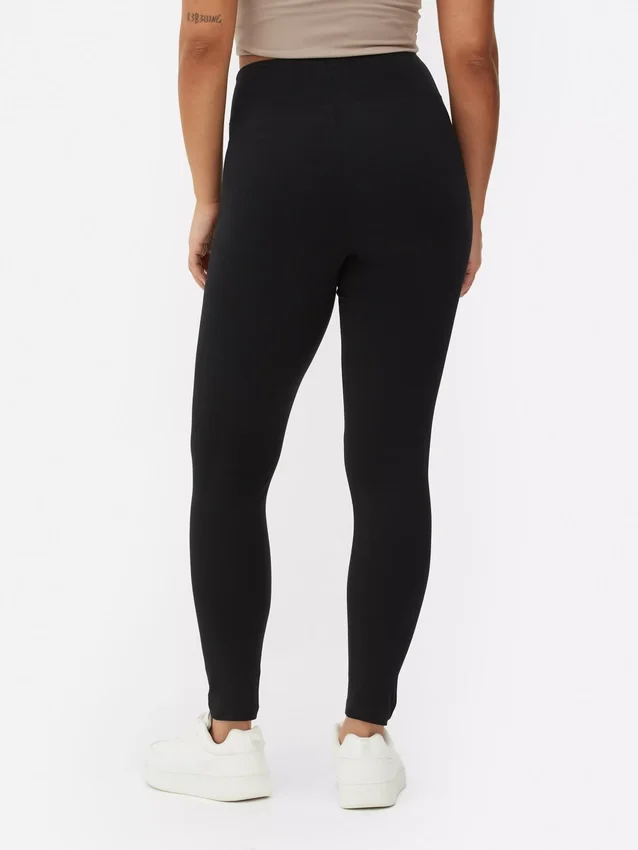 Jerseyleggings med hög midja