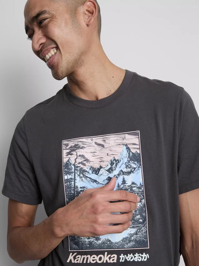 Kameoka T-shirt med tryck