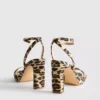 Klackskor med leopardmönster