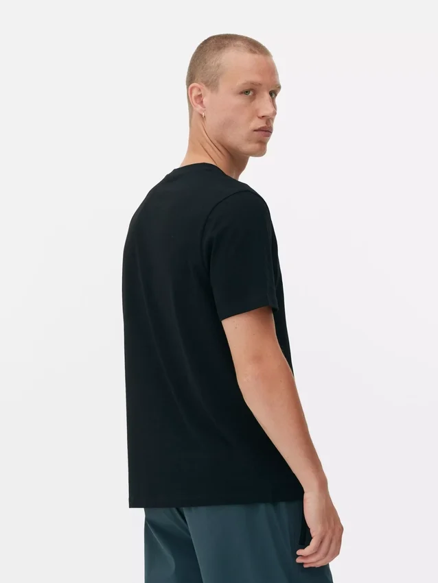 Klassisk T-shirt med rund hals