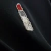 Kort baby-T-shirt med pärlbroderi i bomullsrik kvalitet