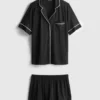 Kort pyjamasar i boyfriend-stil