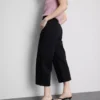 Korta jeans i denim med vida ben