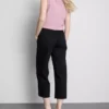 Korta jeans i denim med vida ben