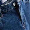 Korta jeans i denim med vida ben