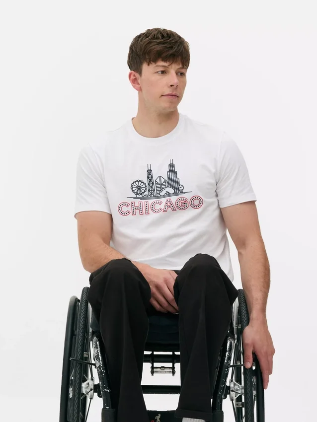 Kortärmad Chicago-T-shirt
