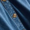 Kortärmad skjorta i denim