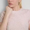 Kortärmad skrynklig topp