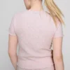 Kortärmad skrynklig topp