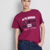 Kortärmad T-shirt i bomull med tryck