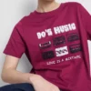 Kortärmad T-shirt i bomull med tryck