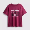 Kortärmad T-shirt i bomull med tryck