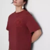 Kortärmad virkad T-shirt i bomull