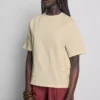 Kortärmad virkad T-shirt i bomull