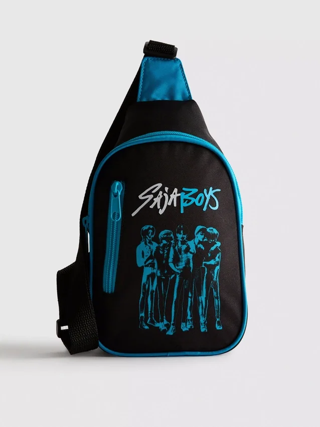 Kpop Demon Hunters Saja crossbody-väska för pojkar
