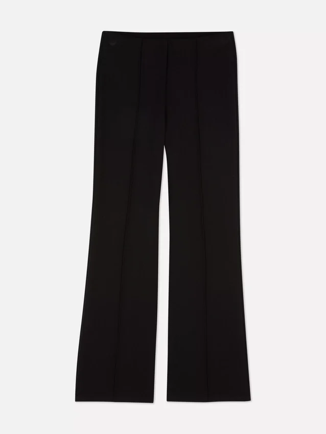 Leggings i ponte med medelhög midja och utsvängda ben