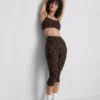 Leopardmönstrade capri-leggings