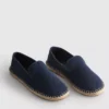 Låga stickade espadriller
