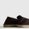 Låga stickade espadriller