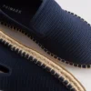 Låga stickade espadriller