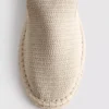 Låga stickade espadriller