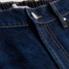 Långa bermudashorts i bomullsdenim