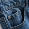 Långa bermudashorts i bomullsdenim