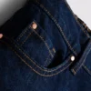 Långa bermudashorts i bomullsdenim