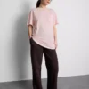 Långärmad T-shirt med rund hals