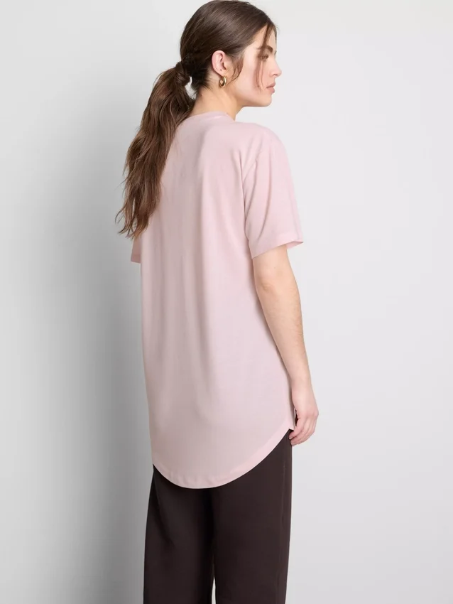 Långärmad T-shirt med rund hals