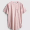 Långärmad T-shirt med rund hals