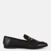 Loafers i konstläder med snabbitsdetaljer