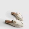 Loafers i konstläder med snabbitsspännen