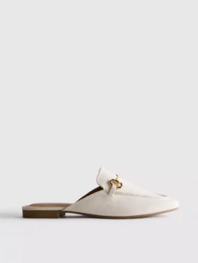 Loafers i mule-stil med snaffle-detaljer