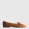 Loafers med bred passform och låg vrist
