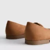 Loafers med bred passform och låg vrist