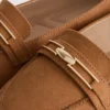 Loafers med bred passform och låg vrist