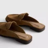 Loafersandaler i imitationsmocka